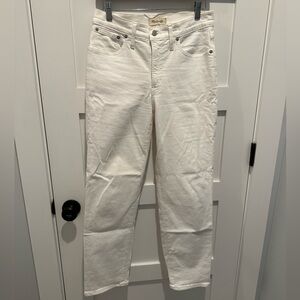 Madewell “The ‘90s Straight Jean” in White size 28
